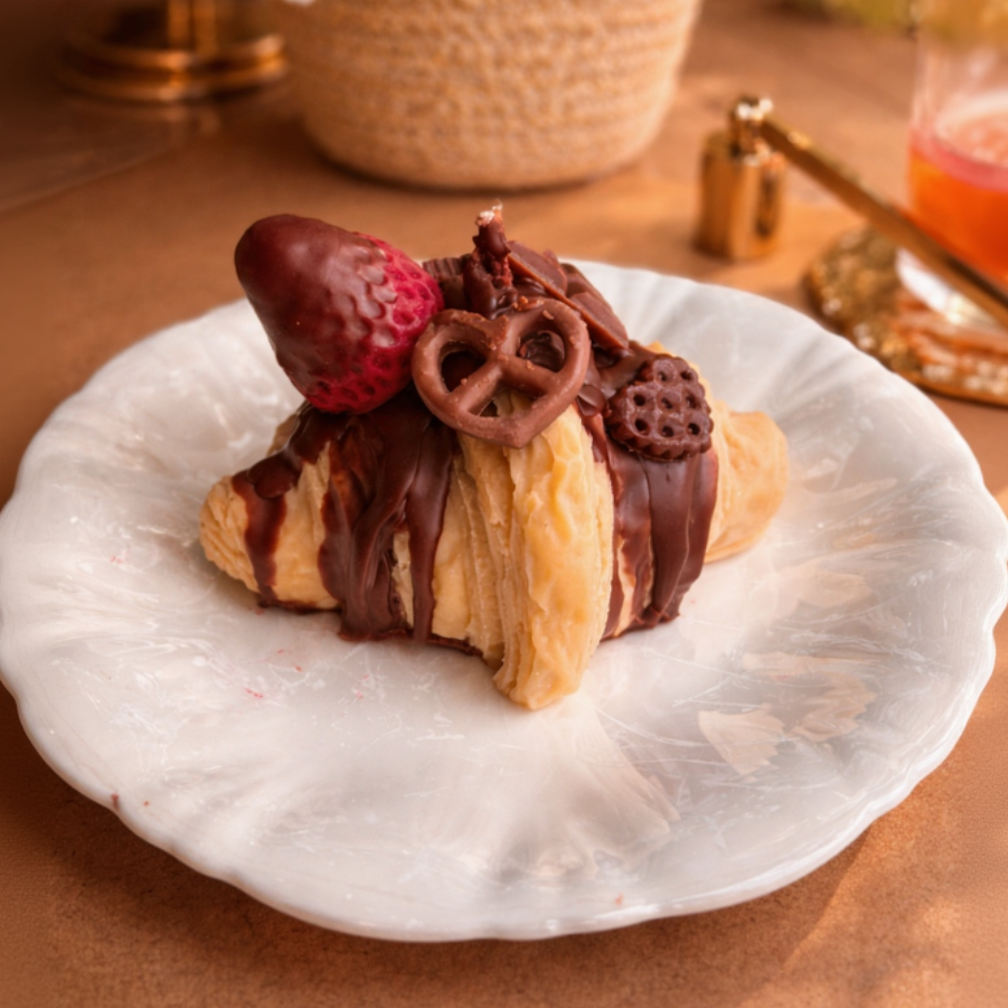 Choco Strawberry Croissant