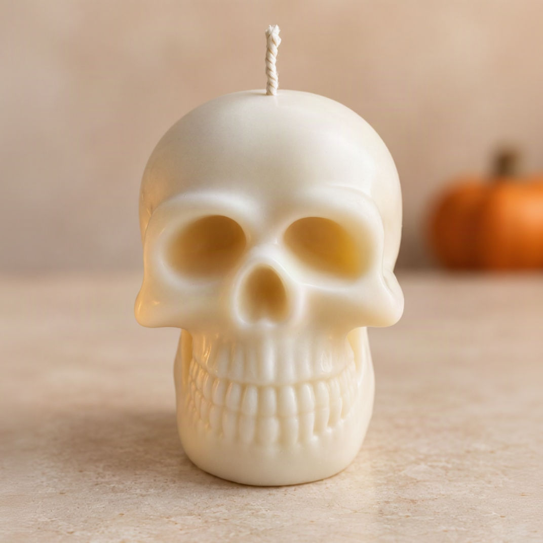 Totenkopf Kerze