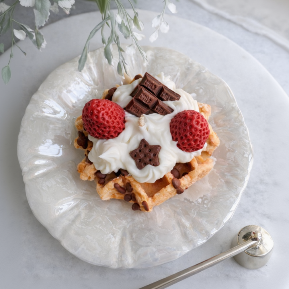 Waffel Kerze