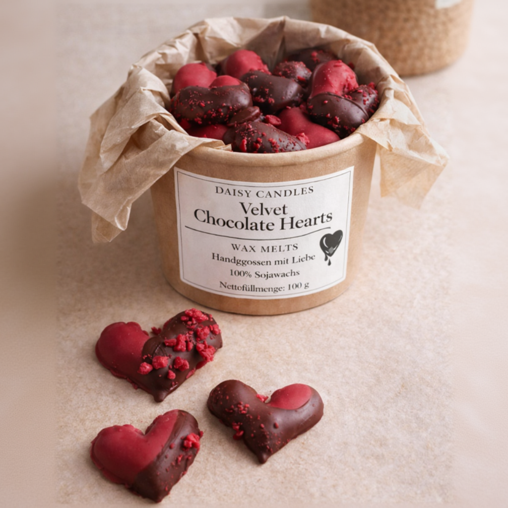 Velvet Chocolate Heart Wax Melts