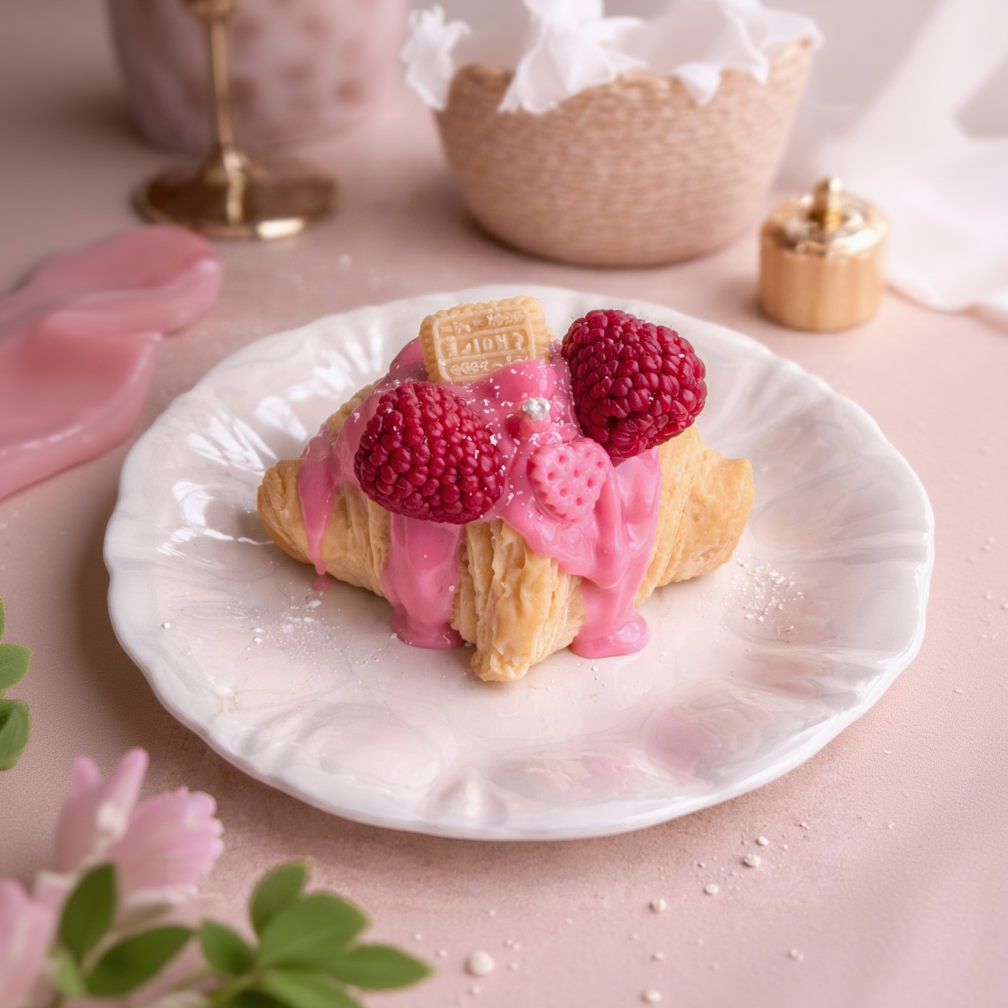 Raspberry Velvet Croissant