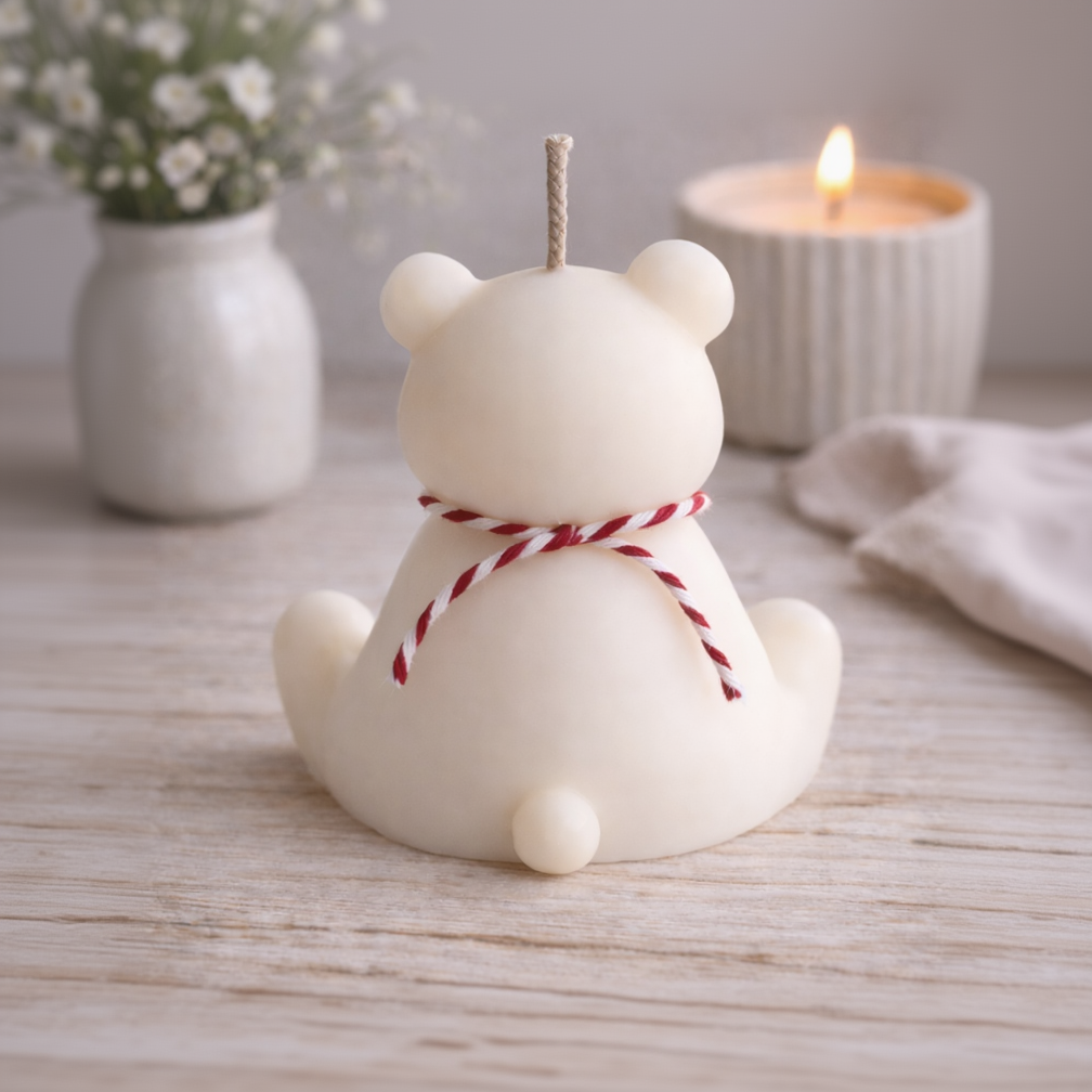 Teddybär Kerze