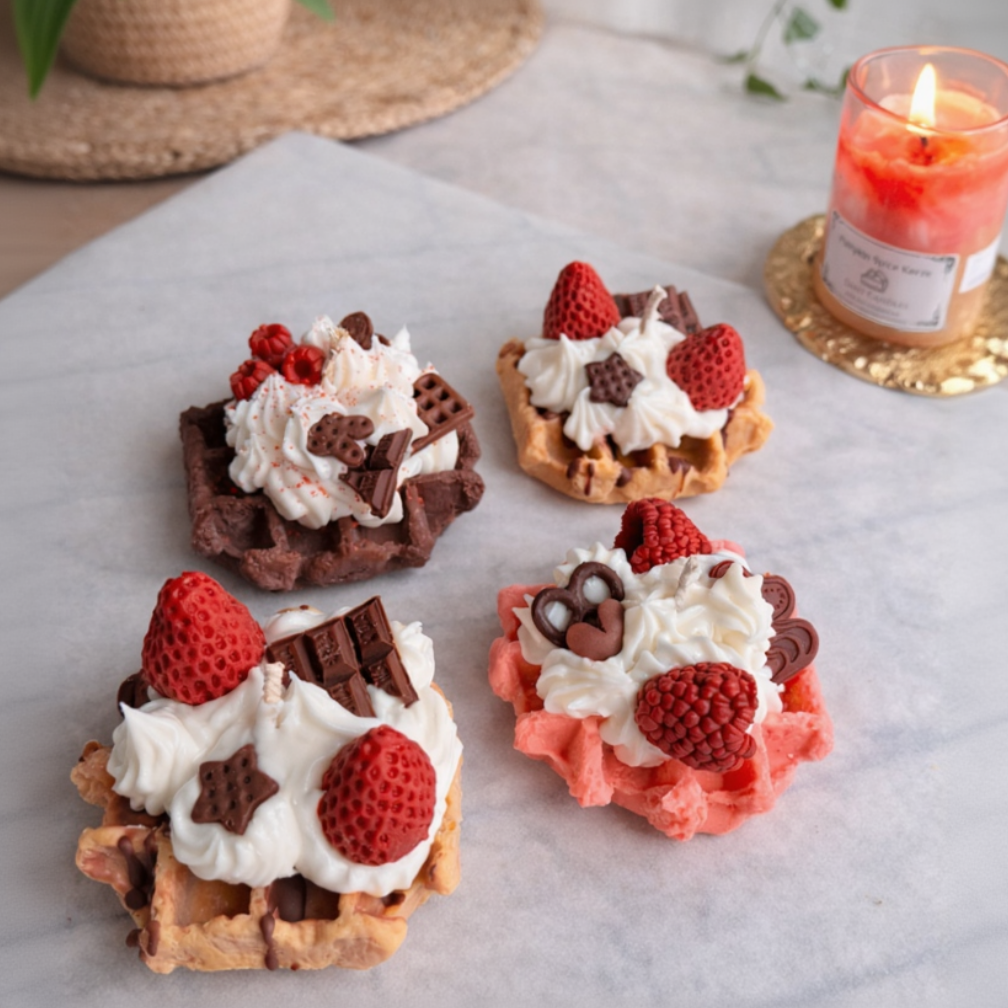 Waffel Kerze