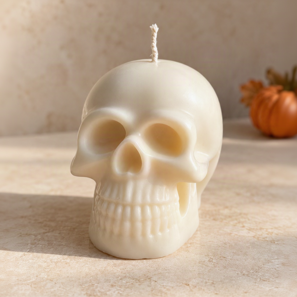 Totenkopf Kerze