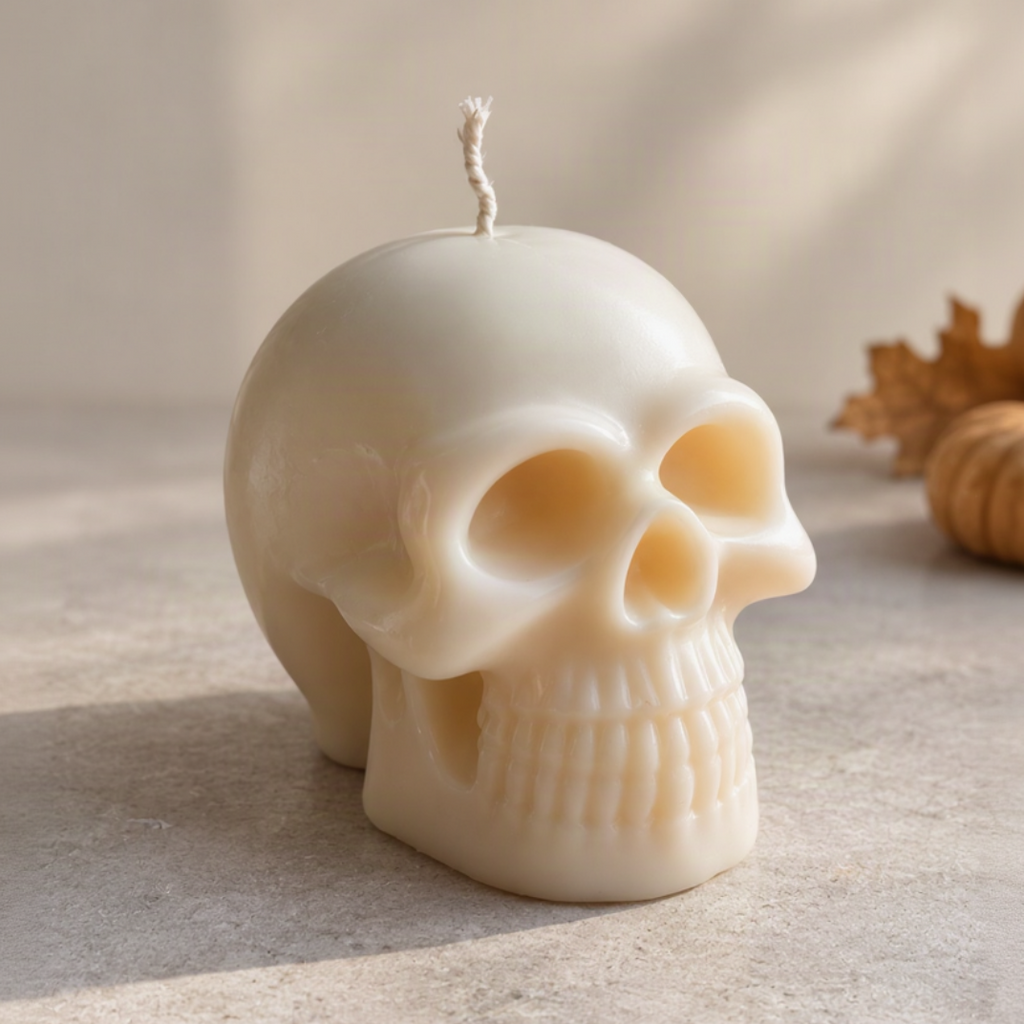 Totenkopf Kerze