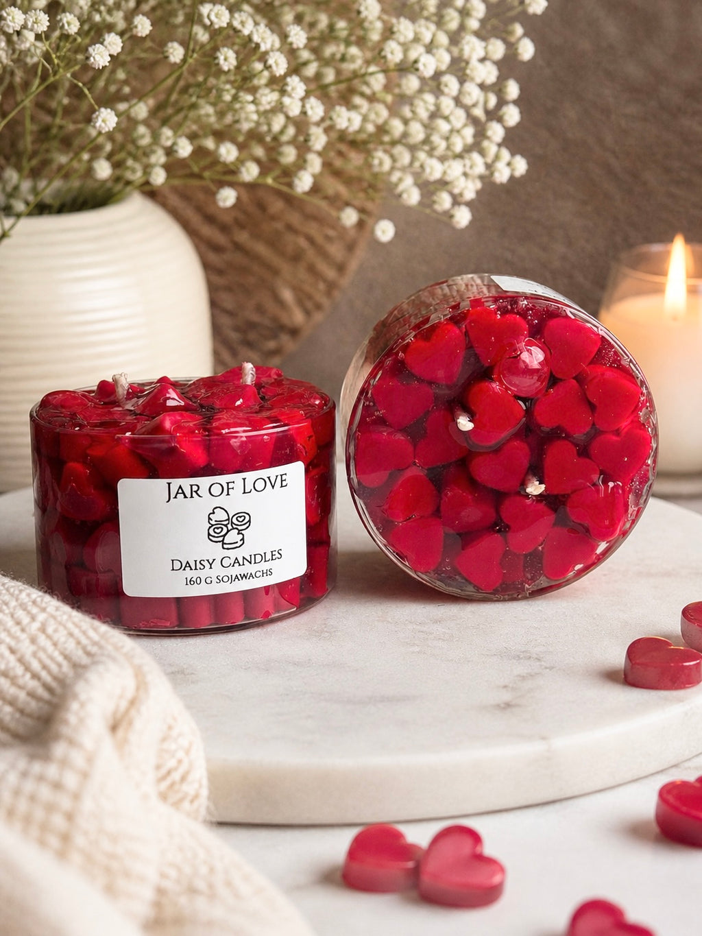 Jar of love Kerze