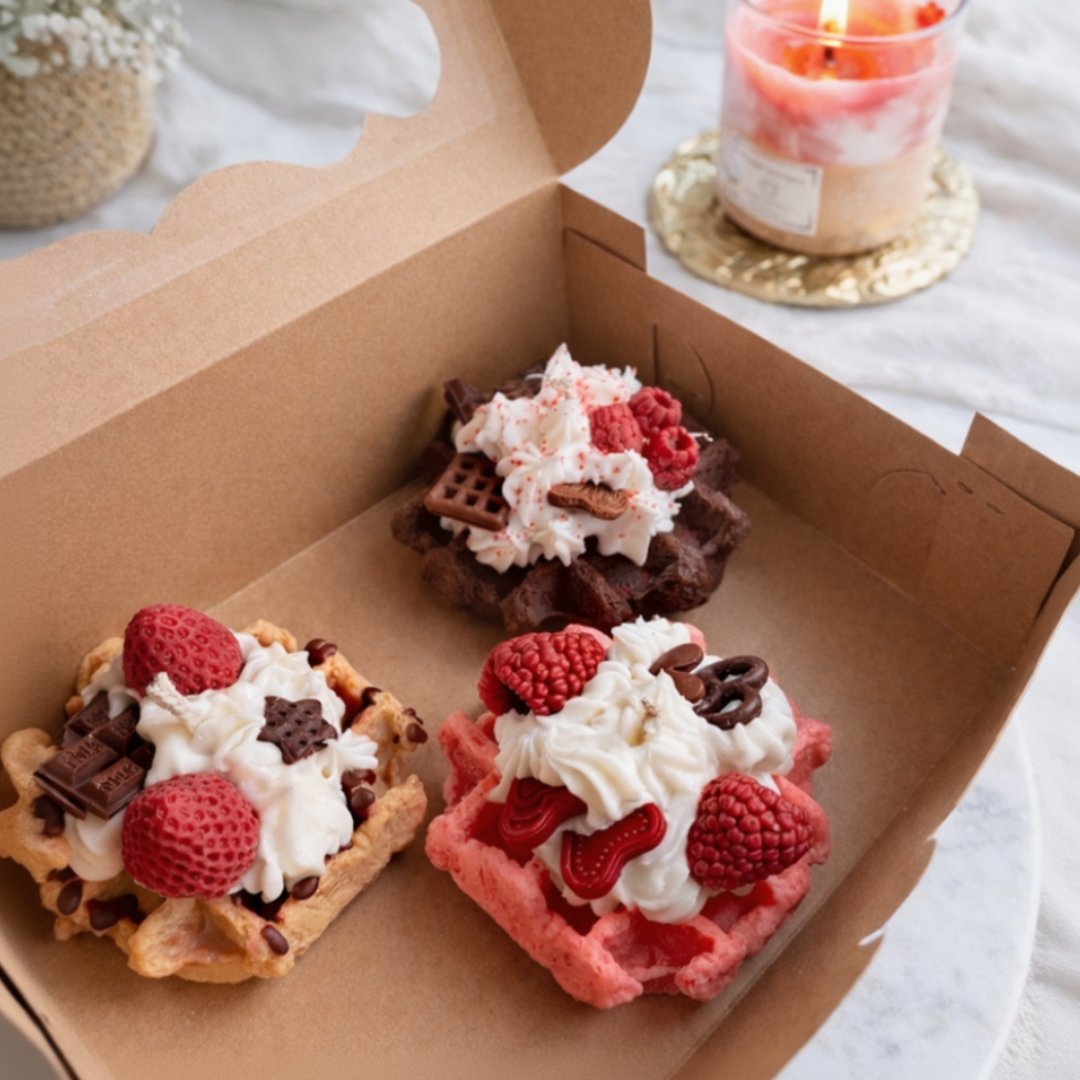 Waffel Kerze