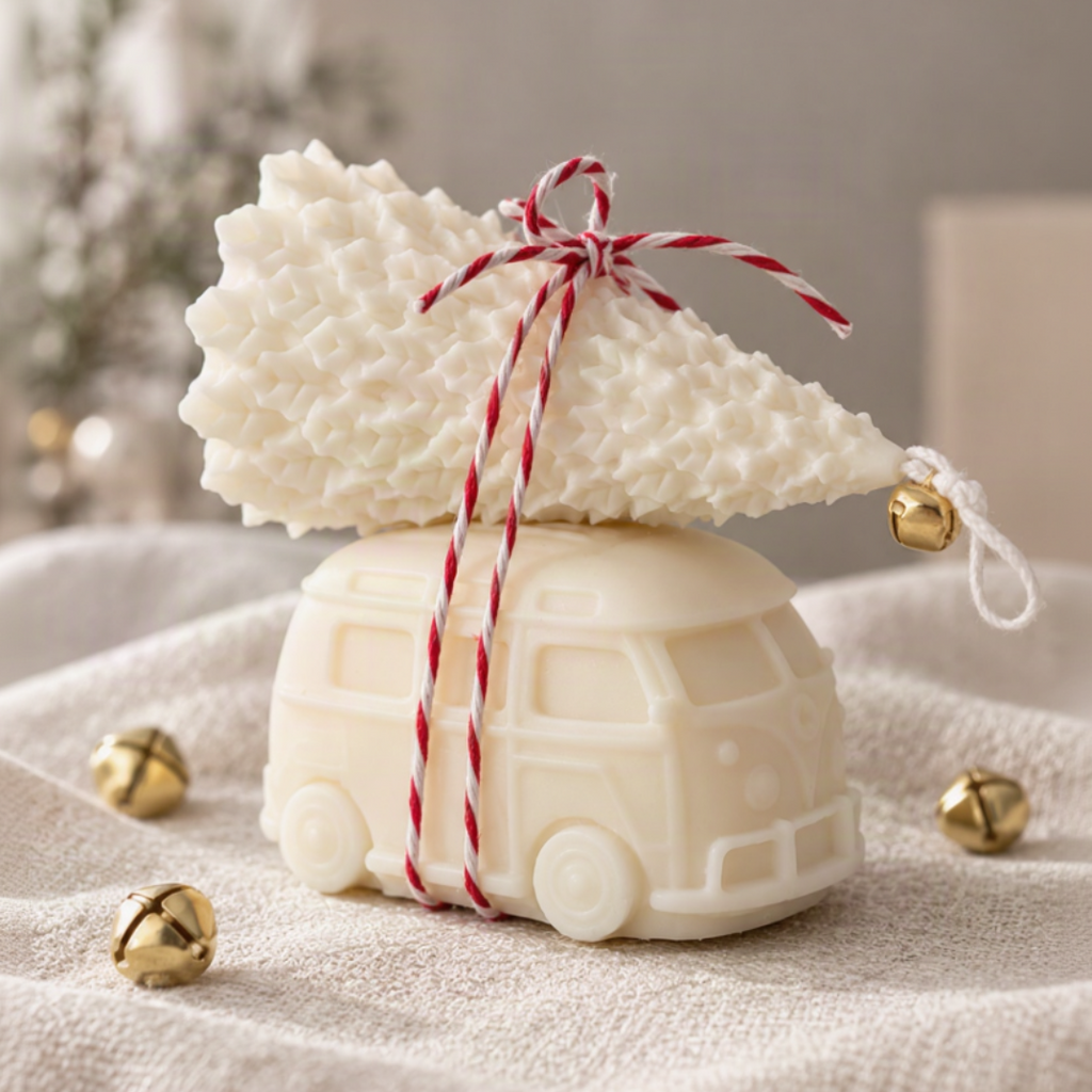 Weihnachtsbus mit Tannenbaum Set