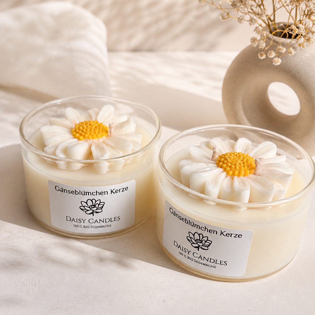 Gänseblümchen Kerze