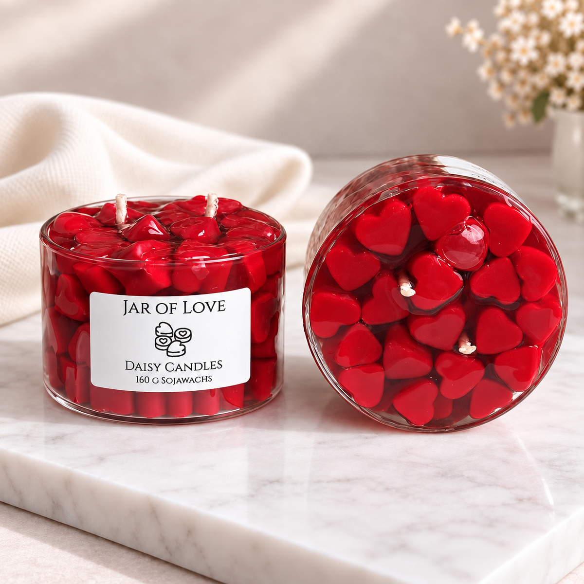 Jar of love Kerze