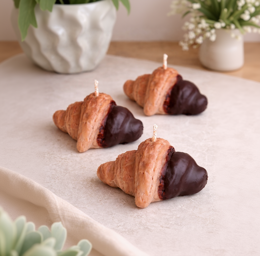 Schoko Croissant Kerze