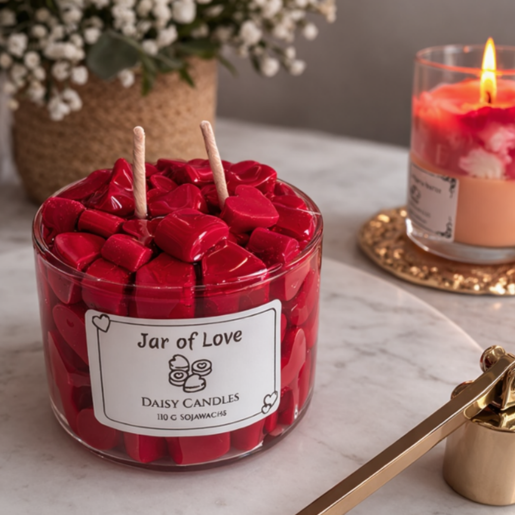 Jar of love Kerze