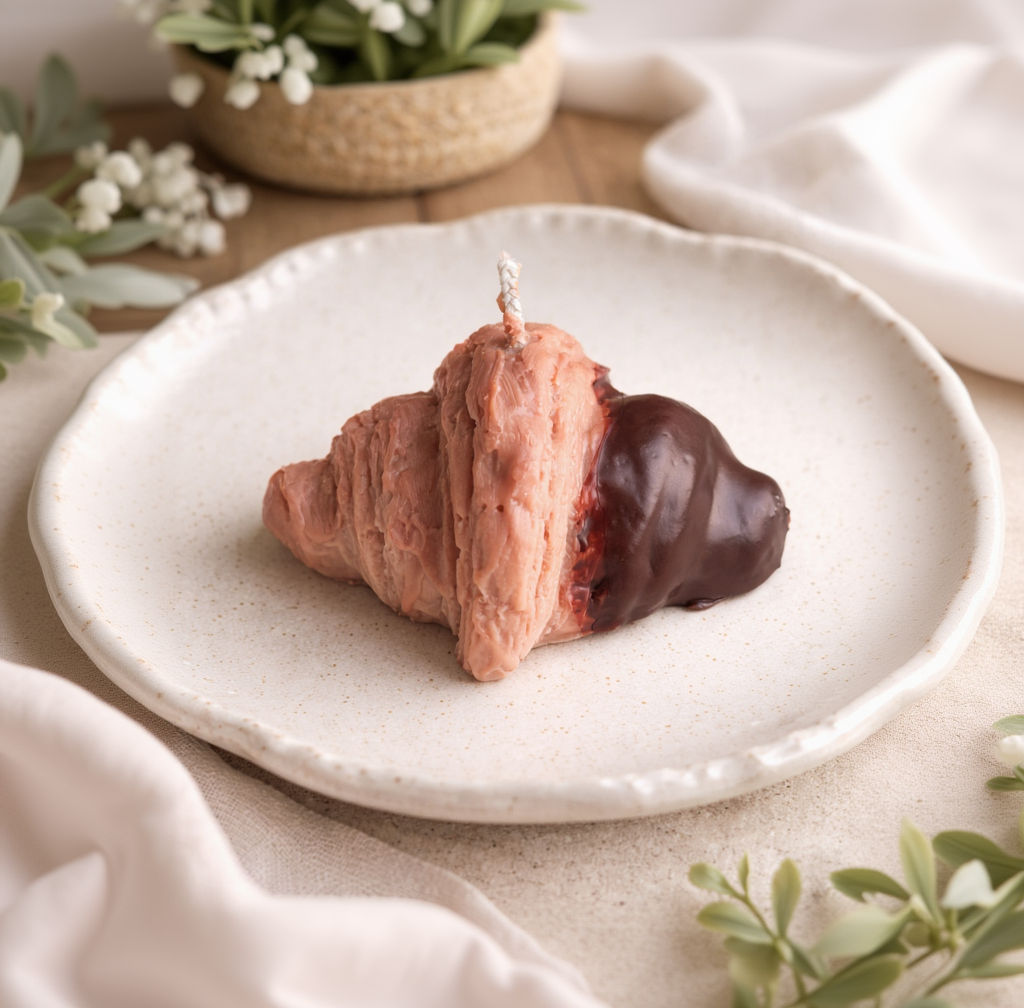 Schoko Croissant Kerze