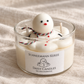 Schneemann Kerze