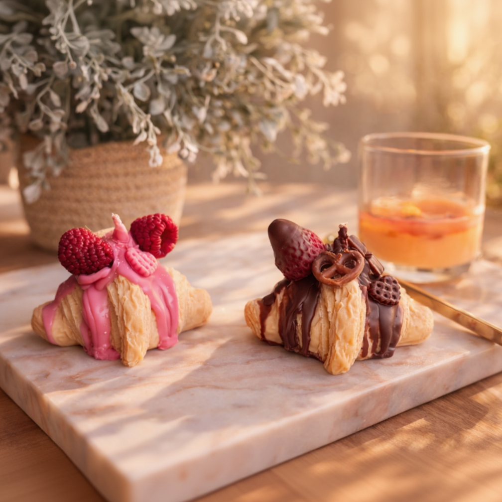 Choco Strawberry Croissant