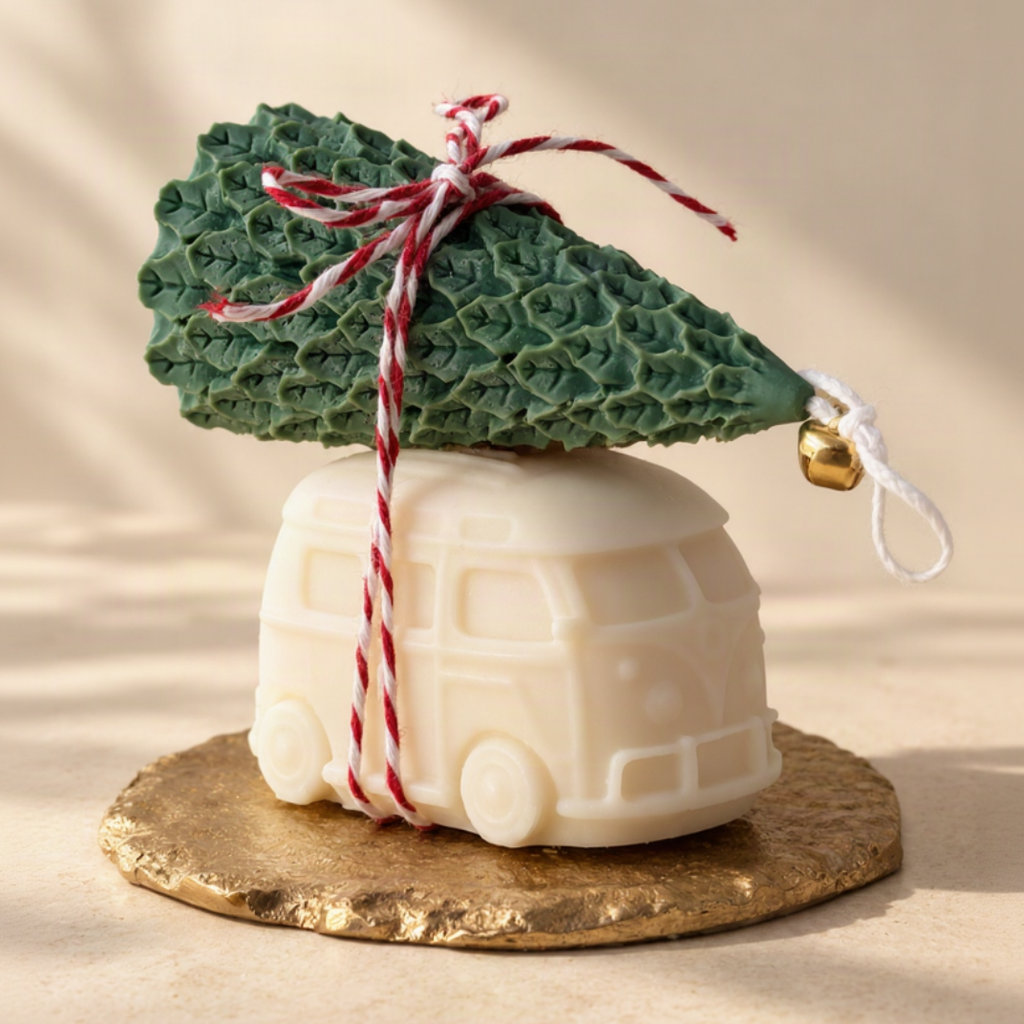 Weihnachtsbus mit Tannenbaum Set