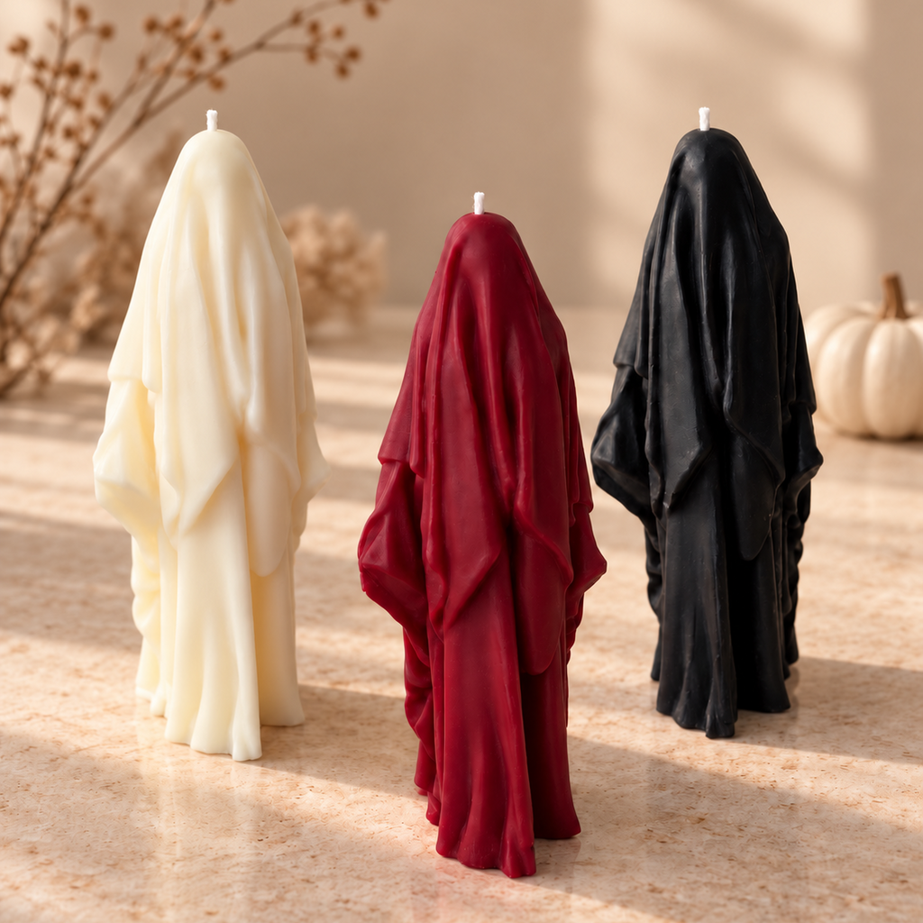 Candele fantasma con cappuccio