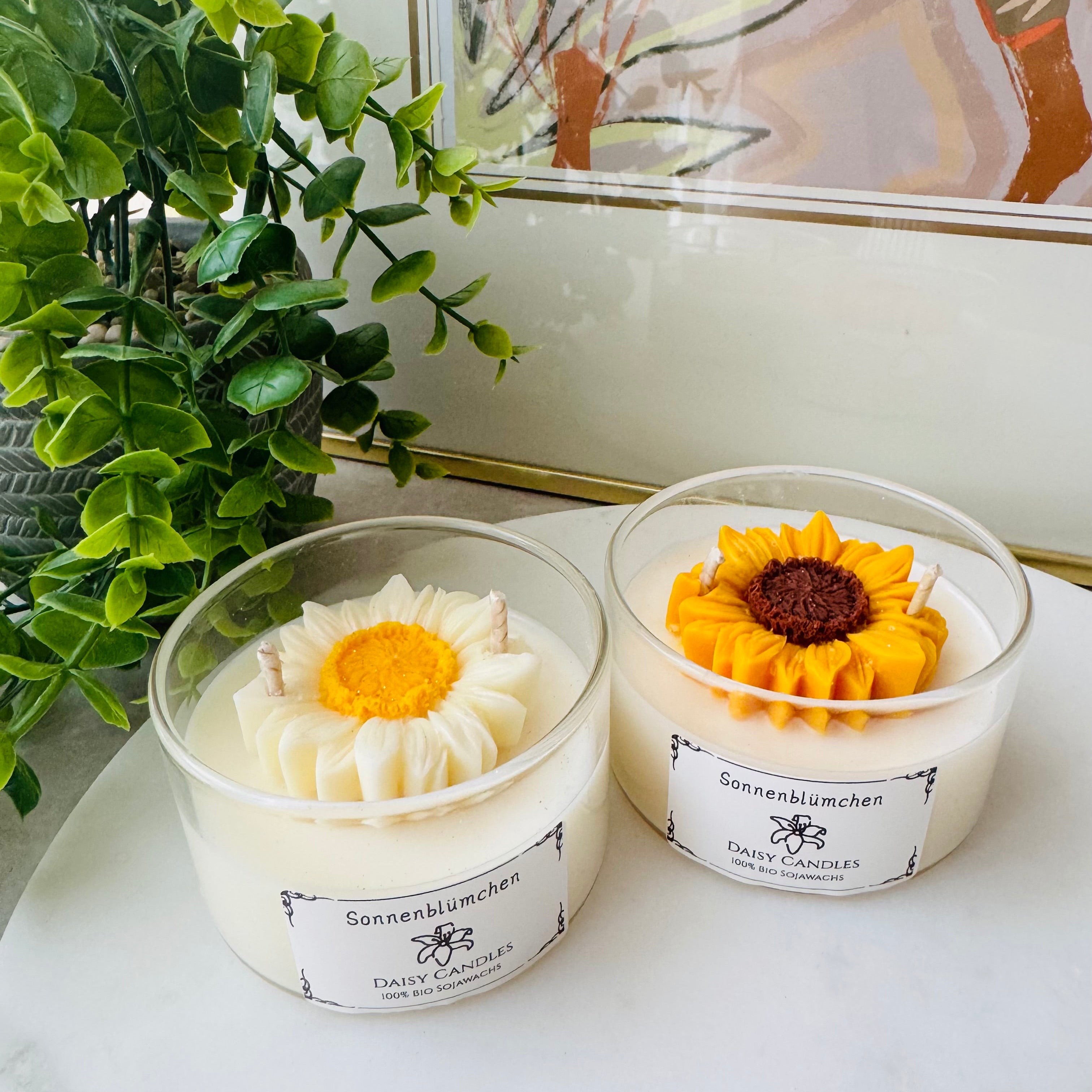 Sonnenblumen Kerze