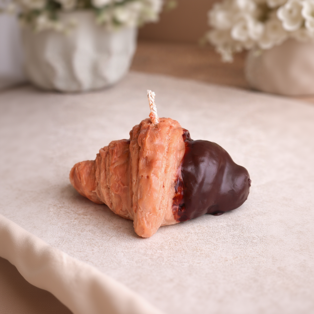 Schoko Croissant Kerze