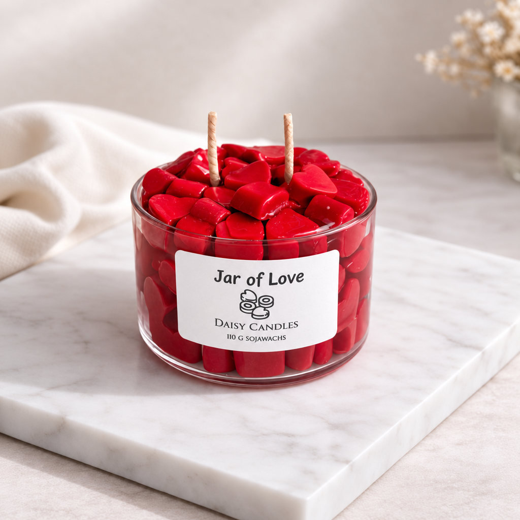 Jar of love Kerze