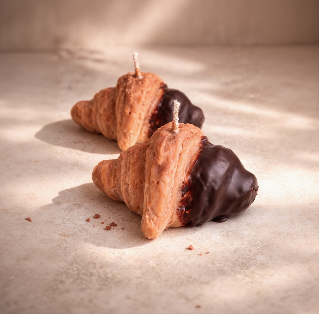 Schoko Croissant Kerze